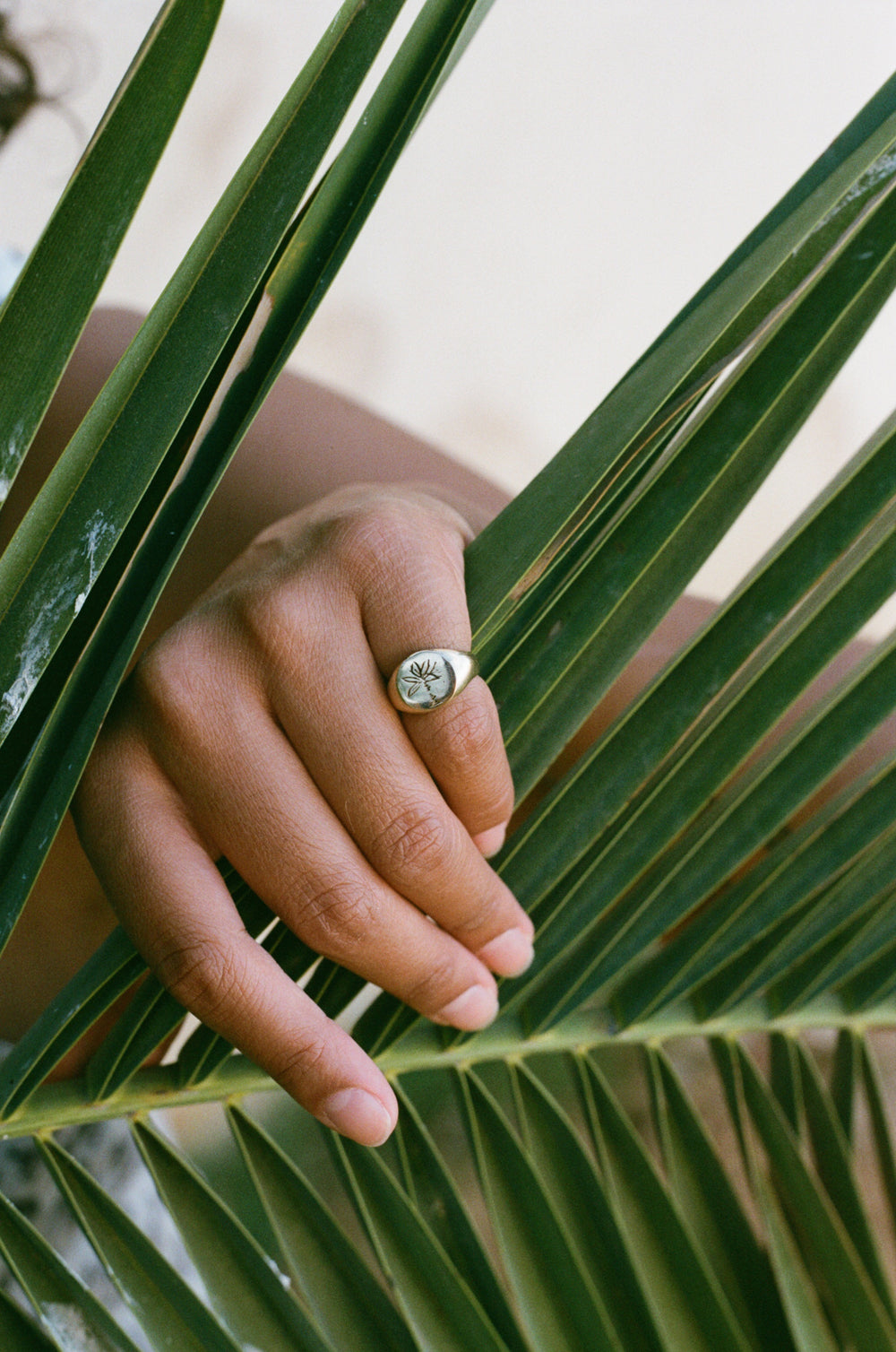 Palm Tree Signet Ring