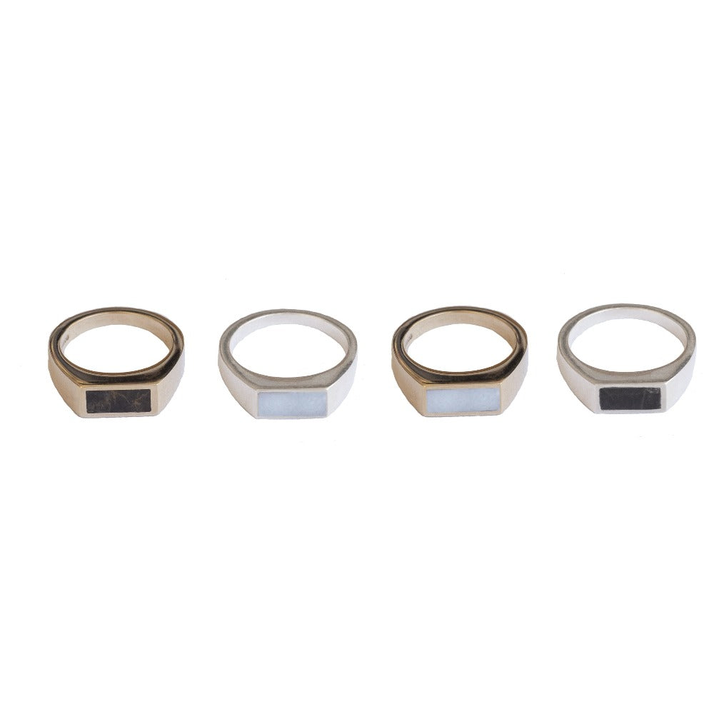 Marmo Signet Ring - Solid 9ct Gold or Silver