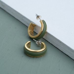 Batu Earrings Sage Green