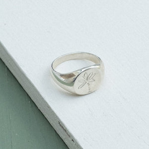 Palm Tree Signet Ring